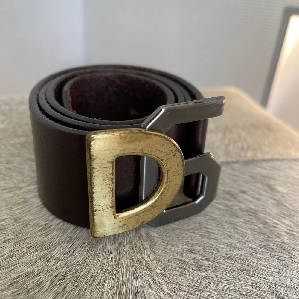 DOLCE GABBANA BROWN BELT
